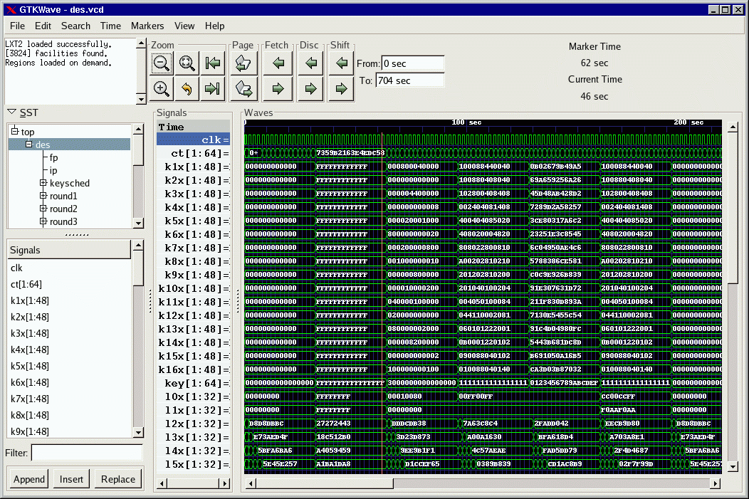 The main window with an embedded SST