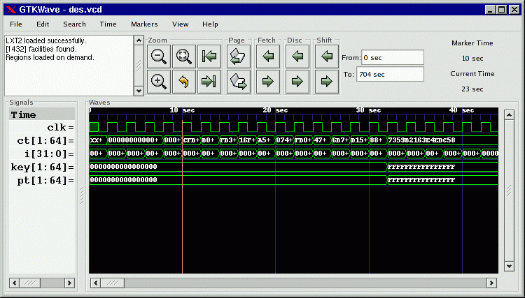 The main window with viewer state loaded from a save file